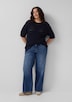 Ajour-Pullover mit Halbarm