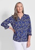 Elegante Printbluse mit Rundhalsausschnitt