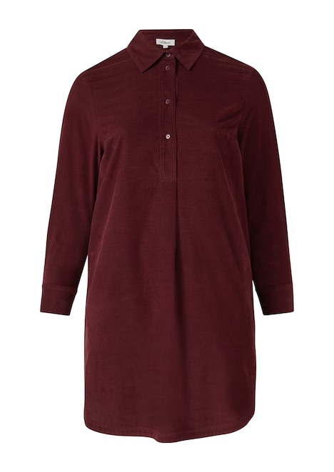 Feincord-Kleid im Relaxed Fit mit Eingrifftaschen