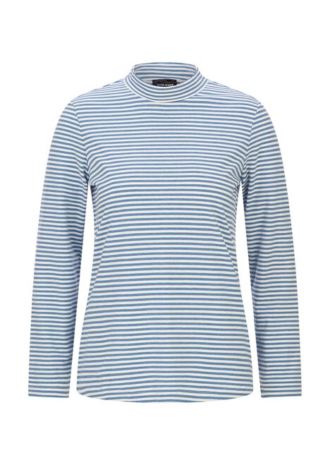 Ringelshirt mit Stehkragen