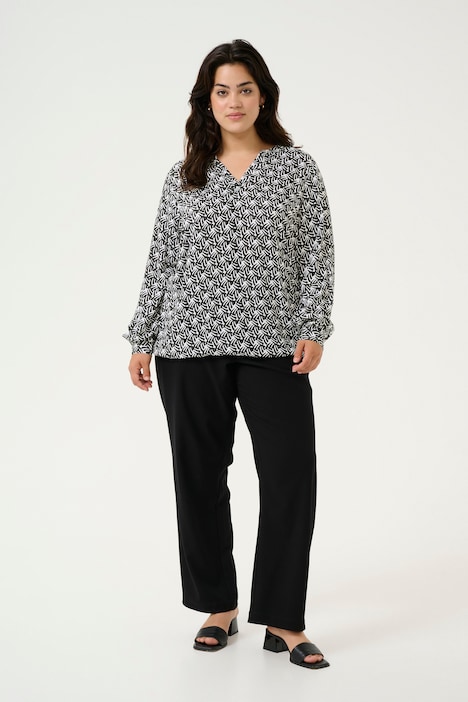 Langarm-Bluse Regular fit