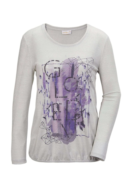 Glanzshirt mit Druck