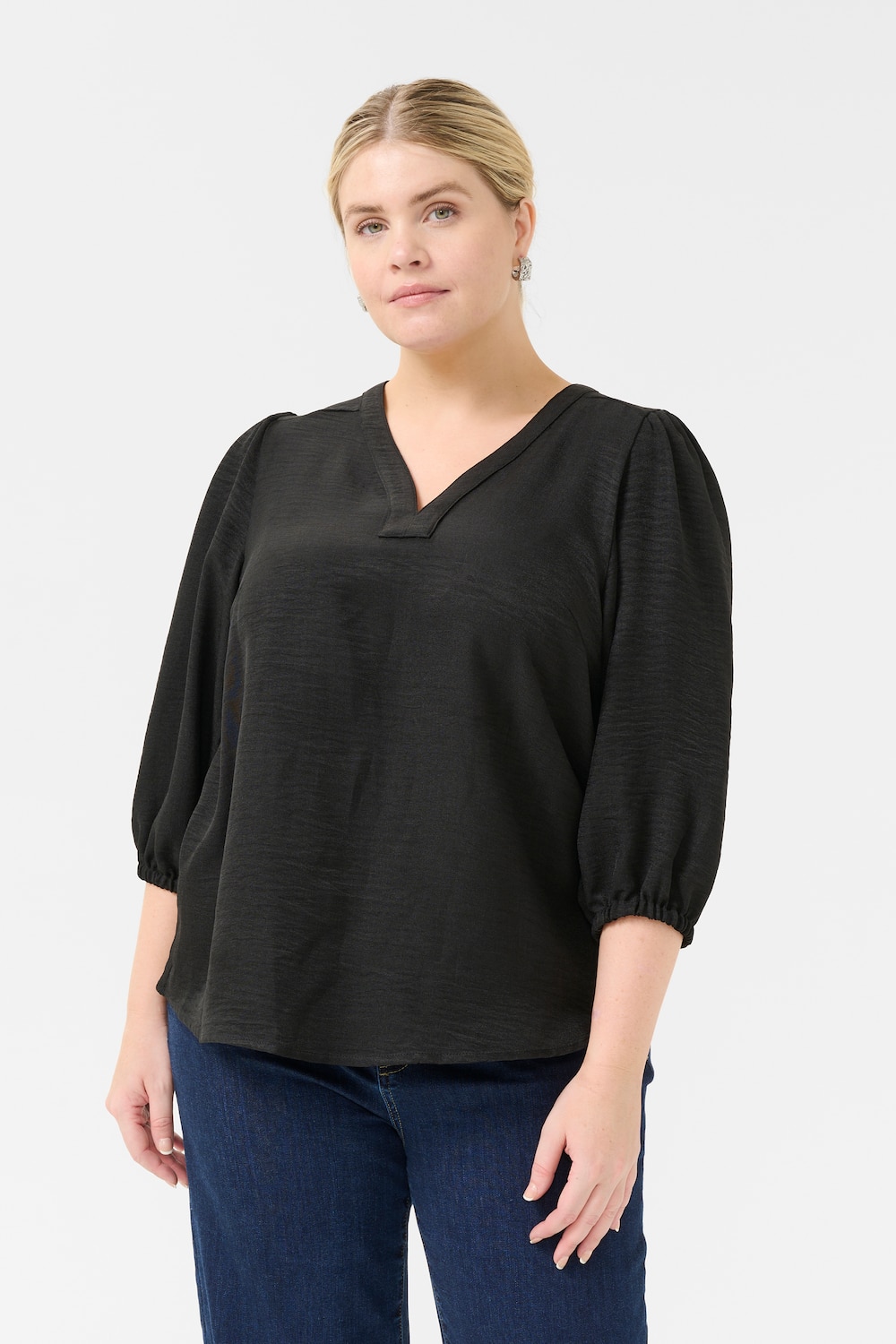 Blouse met lange mouwen Regular fit