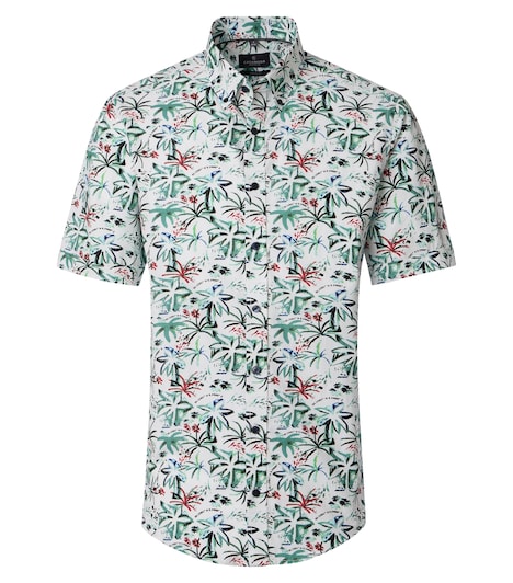 Freizeithemd Kurzarm Print Casual Fit