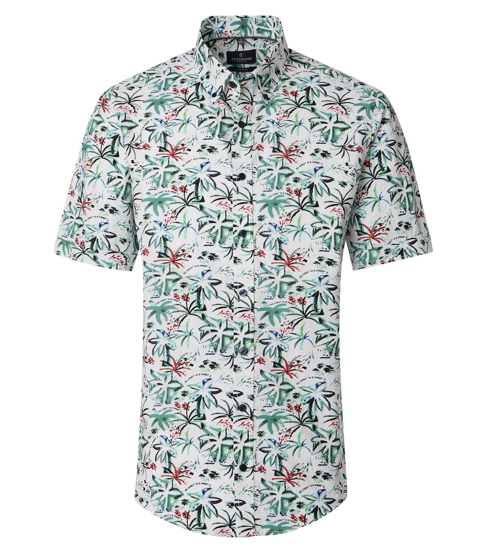 Freizeithemd Kurzarm Print Casual Fit