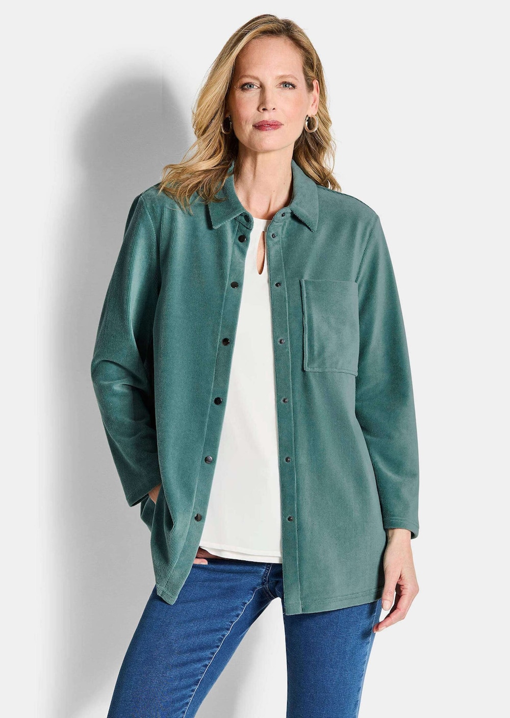 GOLDNER Corduroy overhemd Corduroy overhemd van zacht babycorduroy