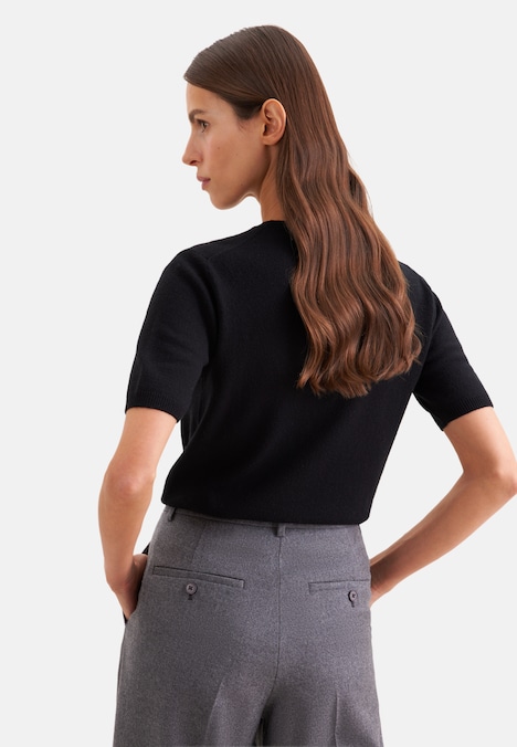 Damen Strick T-Shirt - Uni