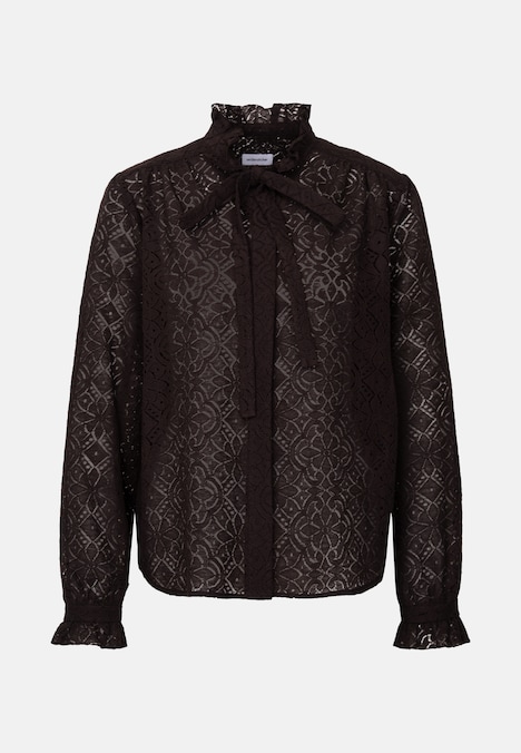 Damen Ausgestellte Bluse - Uni