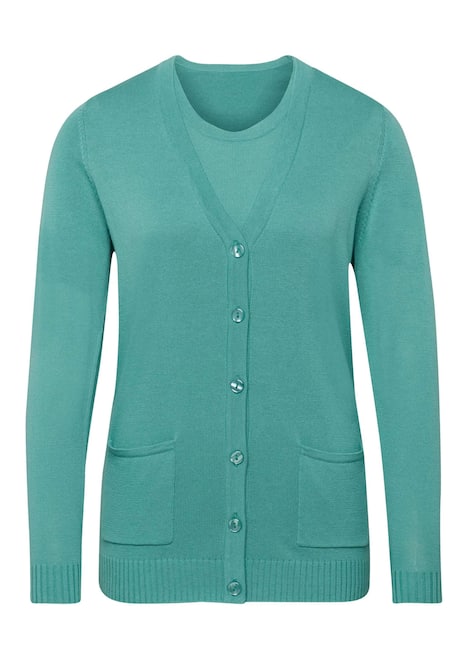 Klassisches Stricktwinset