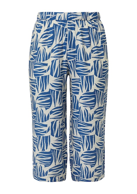 Culotte aus Viskosemix mit All-over-Print