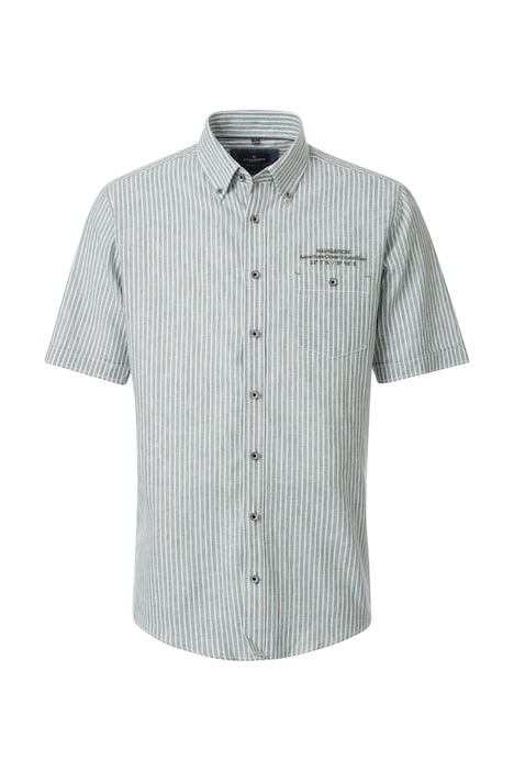 Leinenhemd kurzarm gestreift Casual Fit