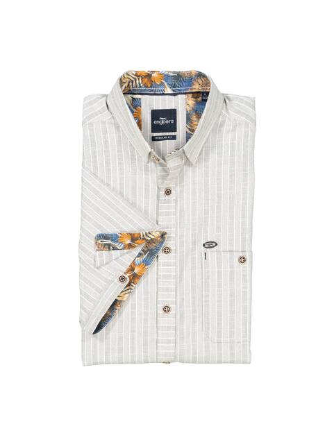 Kurzarm-Hemd strukturiert