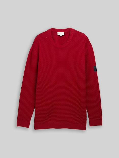 Strickpullover mit Rundhalsausschnitt