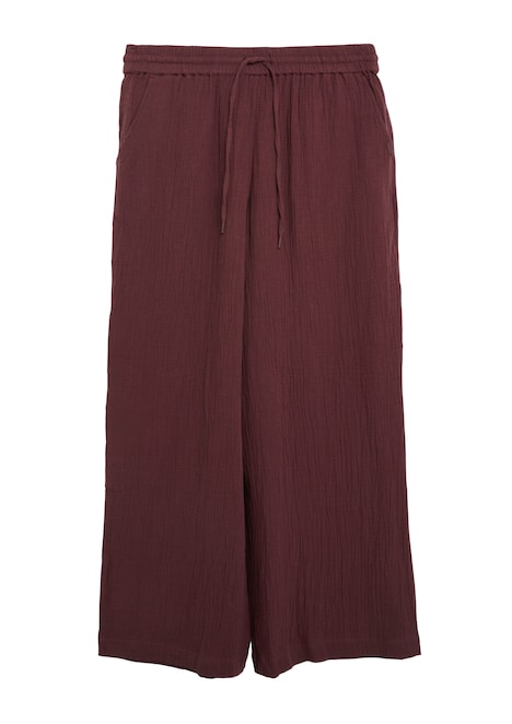 Musselin Hose mit weitem Bein und Elastikbund