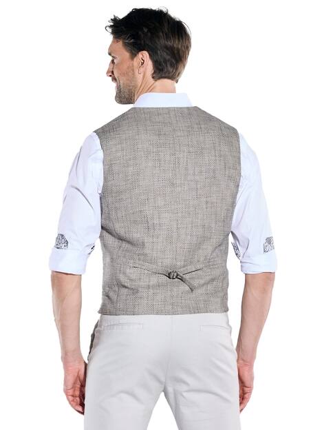 engbers Herren Sakko-Weste regular , Hellbraun