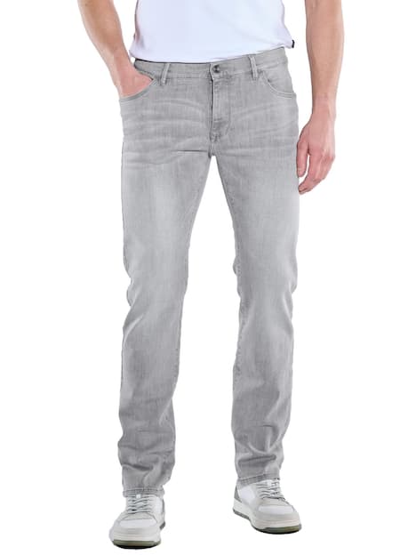 engbers Herren Super-Stretch-Jeans regular , Silbergrau