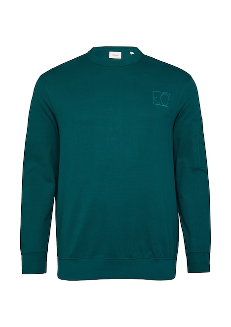 Relaxed-Fit-Sweatshirt mit Ärmeltasche