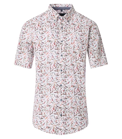 Freizeithemd Kurzarm Print Comfort Fit
