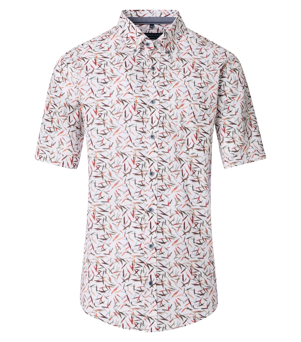 Freizeithemd Kurzarm Print Comfort Fit