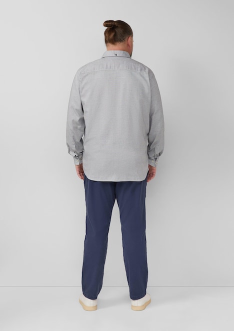 Regular Fit: Gewaschenes Hemd mit Brusttasche
