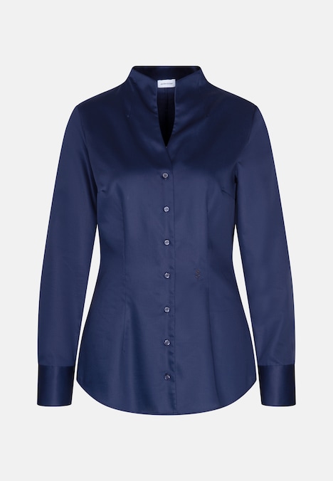 Damen Kelchkragenbluse - Uni