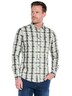 Herren Hemd langarm , Gruen