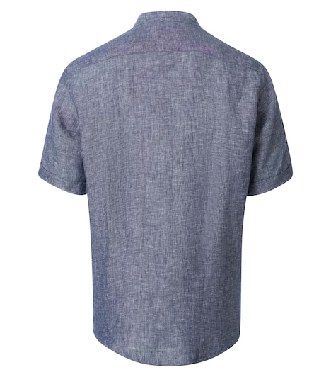 Leinenhemd Kurzarm uni Casual Fit