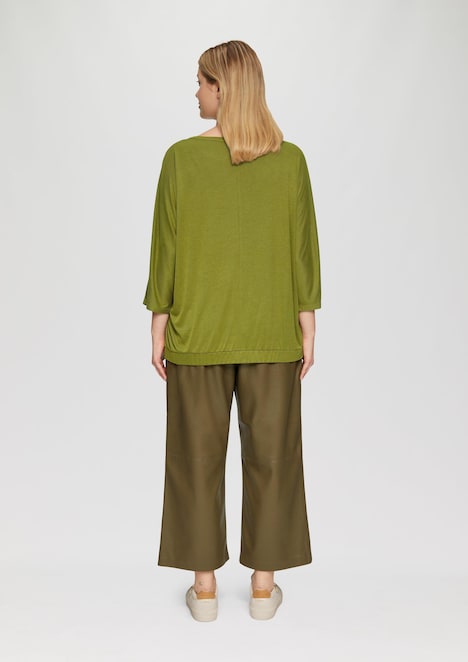 O-Shape-Shirt mit Fledermausarm