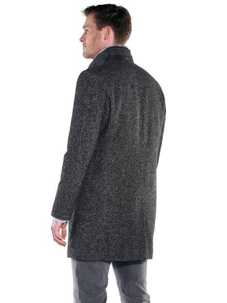 engbers Herren Mantel mit heraustrennbarem Inlet , Anthrazit