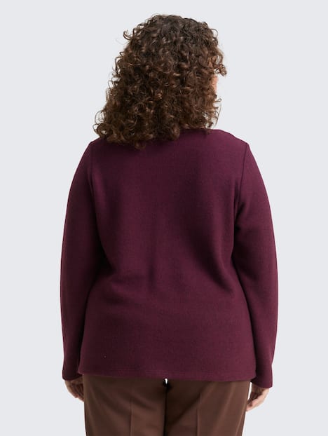 Sweatshirt mit Knopfdetails