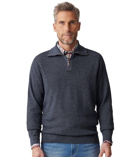Troyer uni Basic Knitwear