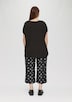 Fabricmix-Shirt im Loose Fit mit V-Ausschnitt