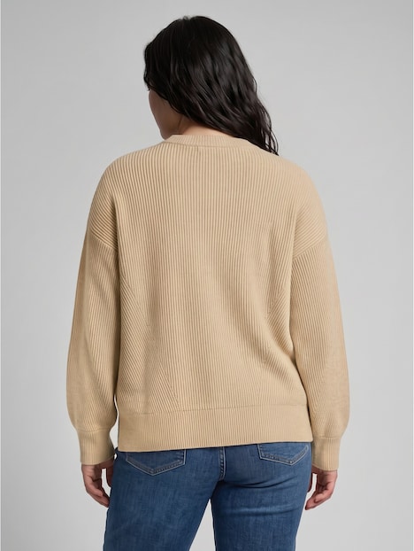 Oversize Strickpullover mit Rundhalsausschnitt