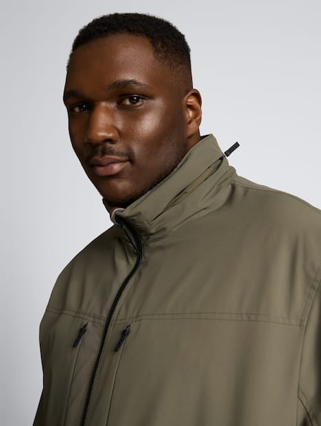 Blouson Jacke mit verstaubarer Kapuze