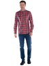 engbers Herren Langarm-Hemd kariert , Feuerrot
