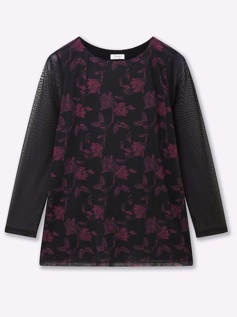 Langarm-Shirt Langarm Sonstiges Muster Ohne Kragen