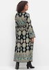 Maxikleid Langarm Sonstiges Muster