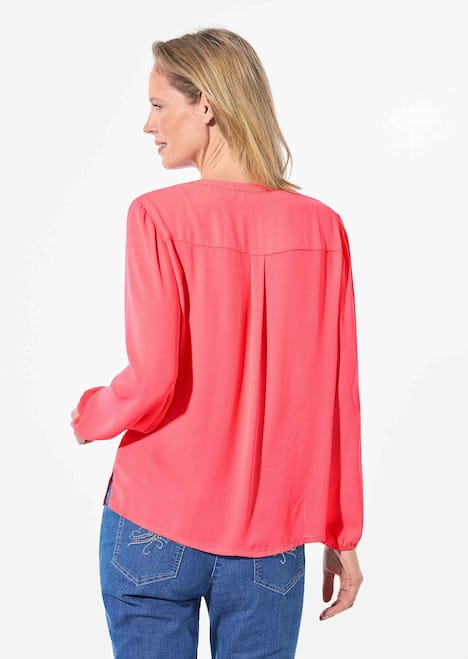 Bluse mit Tunika Ausschnitt
