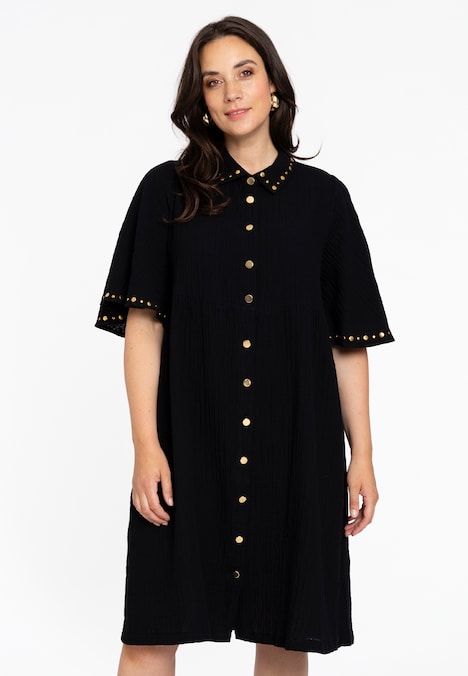 Kleid mit Nieten / mit Ösenverzierung