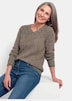 Strickpullover mit V-Ausschnitt