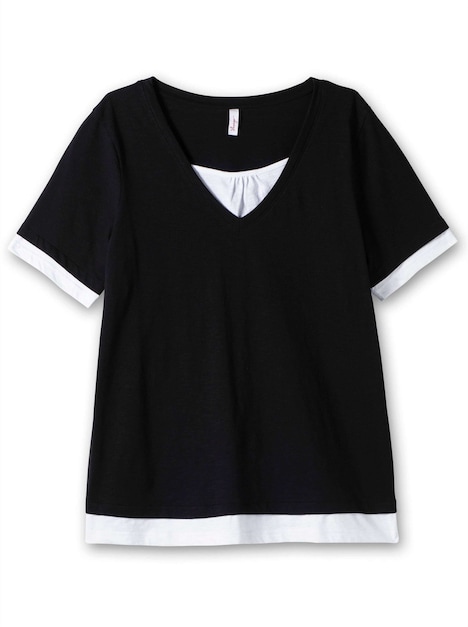 2-in-1-Shirt Kurzarm Mehrfarbig