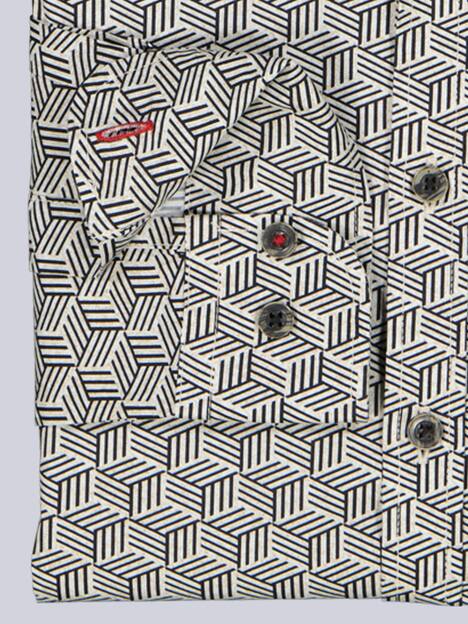 engbers Herren Langarm-Hemd gemustert , Beige