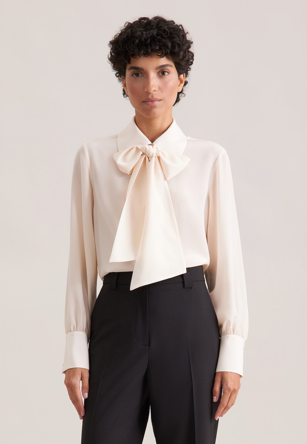 Damen Ausgestellte Bluse - Uni