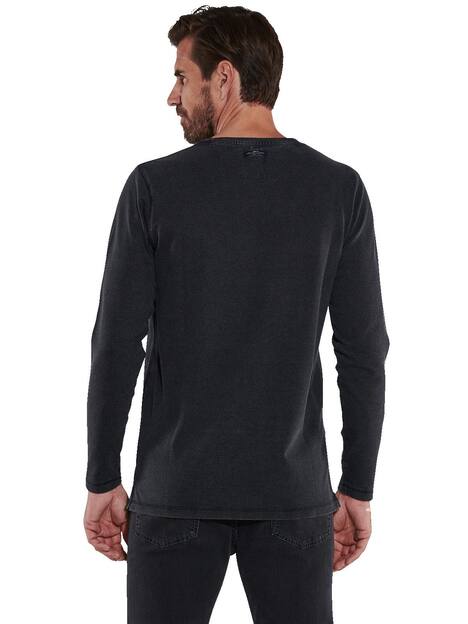engbers Herren Langarm-Shirt uni , Schwarz