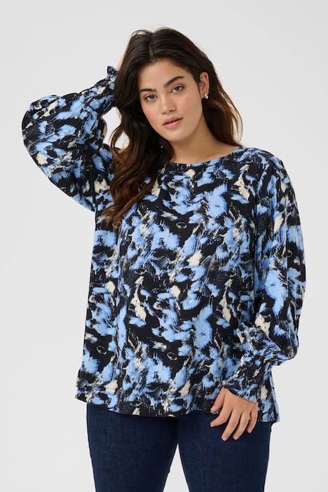 Langarm-Bluse Regular fit