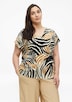 Strukturiertes V-Neck-T-Shirt im Relaxed Fit