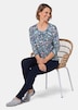 Florales Halbarmshirt mit Rundhals