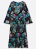 Maxikleid Maxikleid mit Blumendruck Langarm