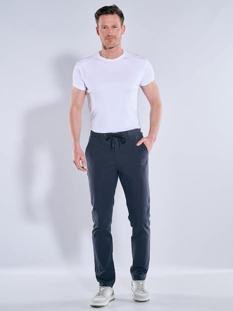 engbers Herren Chino regular , Saphirblau