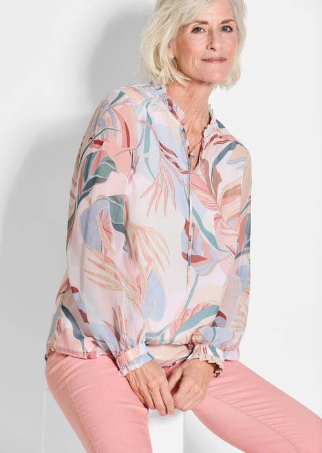 GOLDNER Blouse met print Gedessineerde blouse